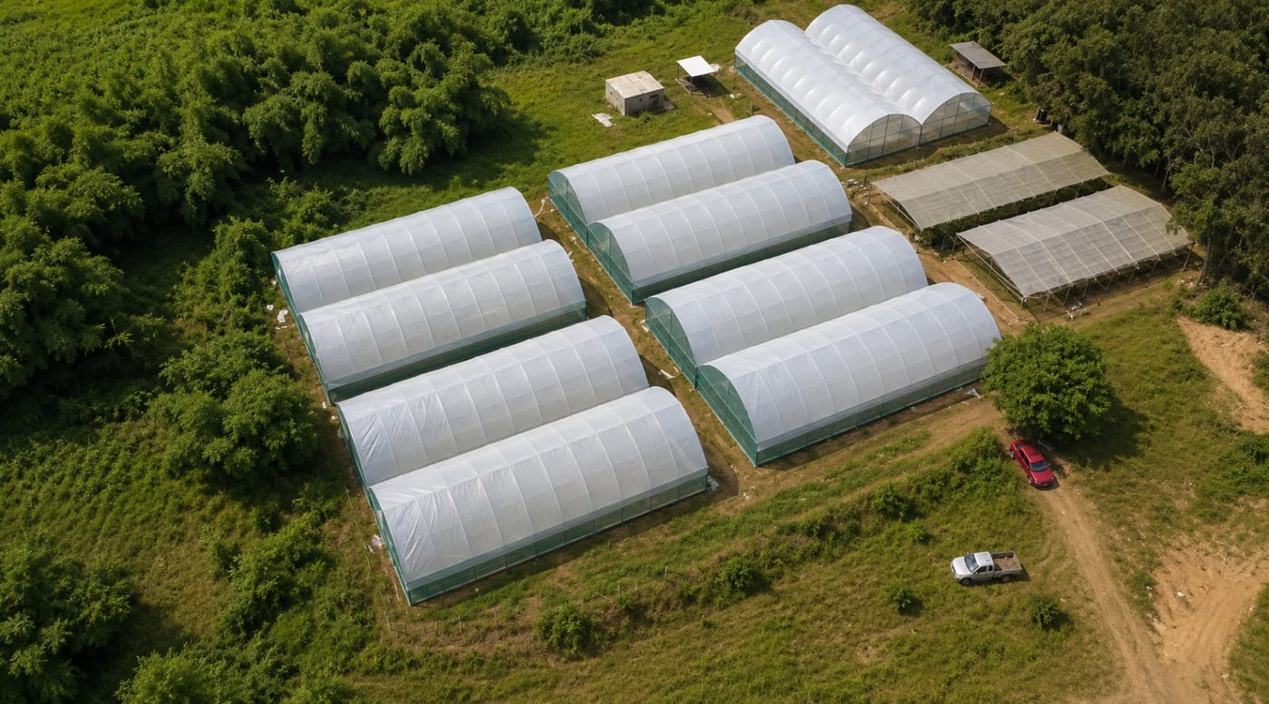 Sogon — Serre multichapelle, 2 500 m²